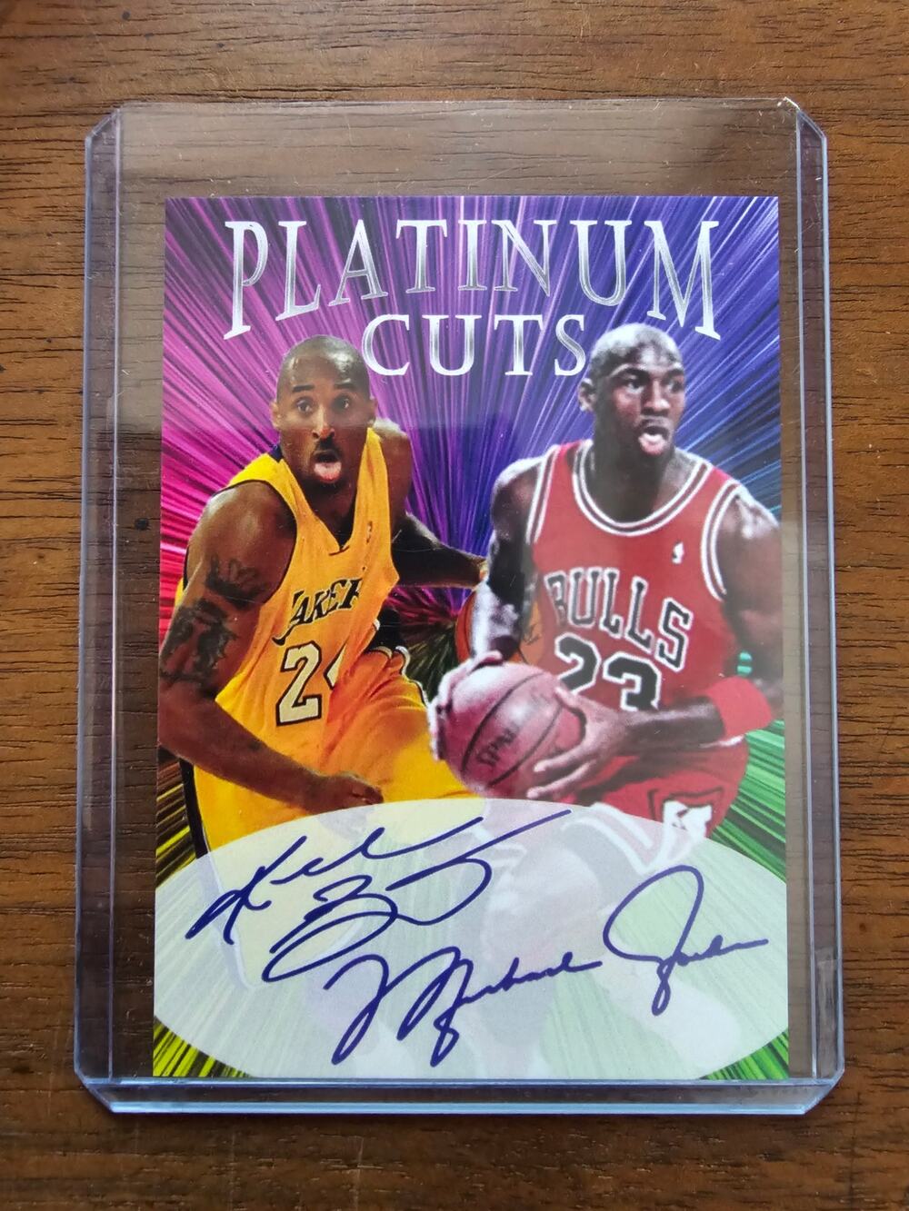 Michael Jordan/Kobe Bryant Platinum Cuts LE /1000 Facsimile Autographs